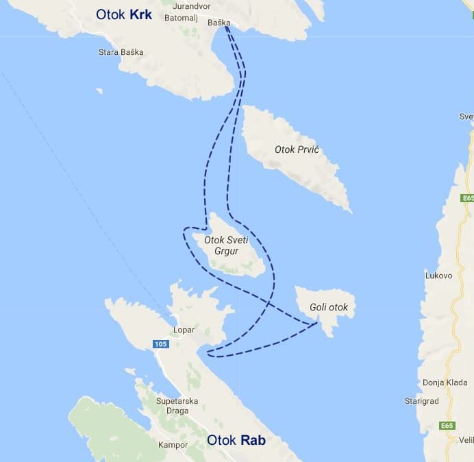 Baška KRK - Rejs na wyspę Rab do miasta Lopar - piaszczysta plaża + wyspy - 7