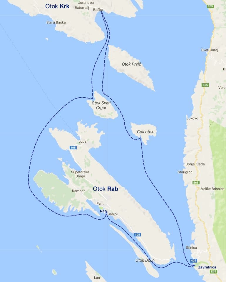 Baška KRK - Rejs statkiem do miasta Rab + Zatoka Zavratnica + wyspy - 11