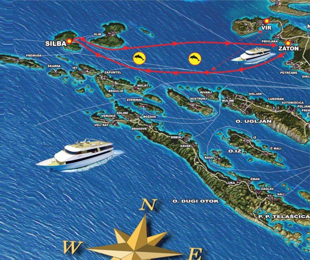 Zaton i Vir: Wyjątkowy rejs statkiem na wyspę Silba z lunchem i napojami - 11
