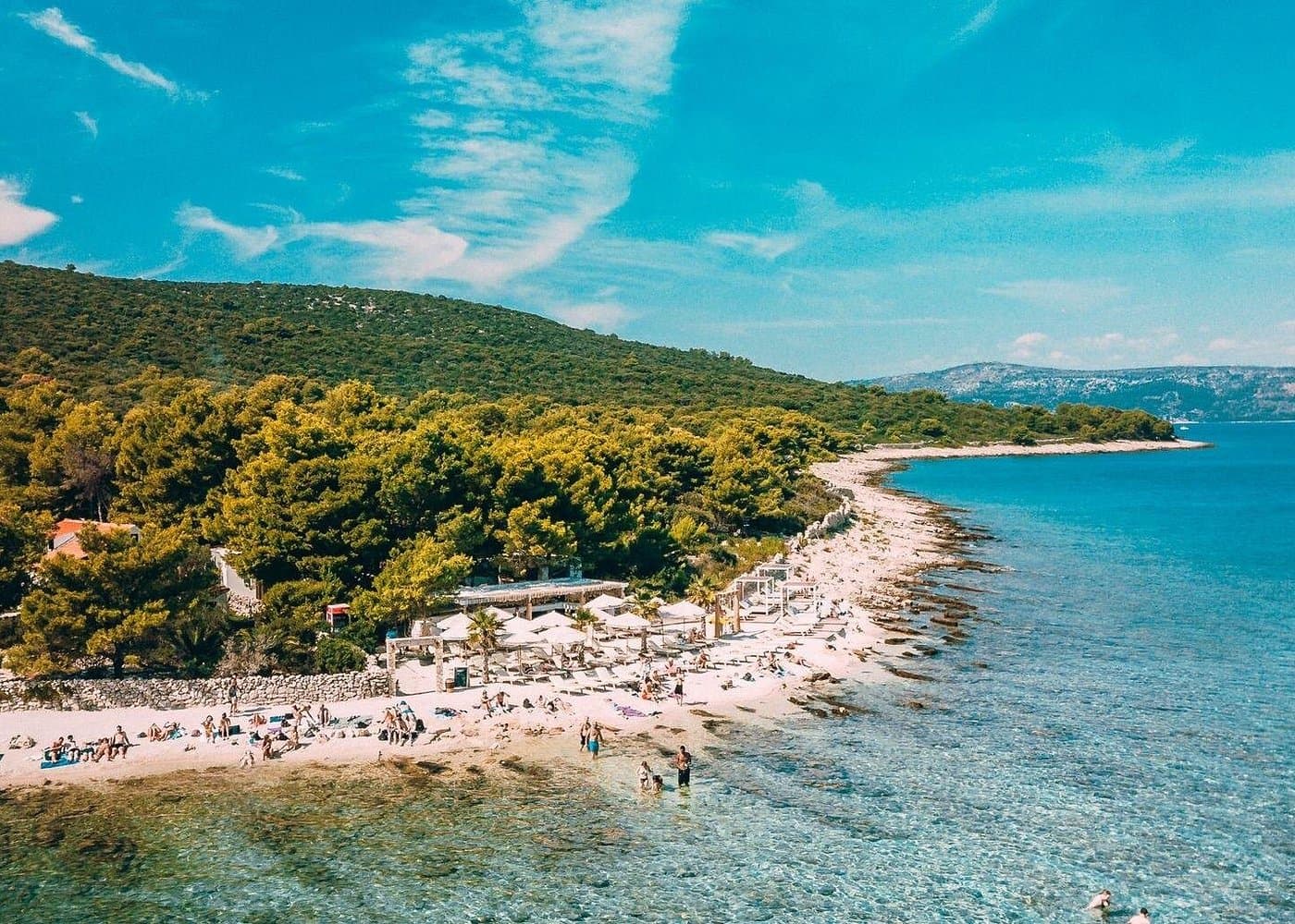 Trogir: Rejs statkiem do Błękitnej Laguny (Blue Lagoon z lunchem) - 3 przystanki - 8