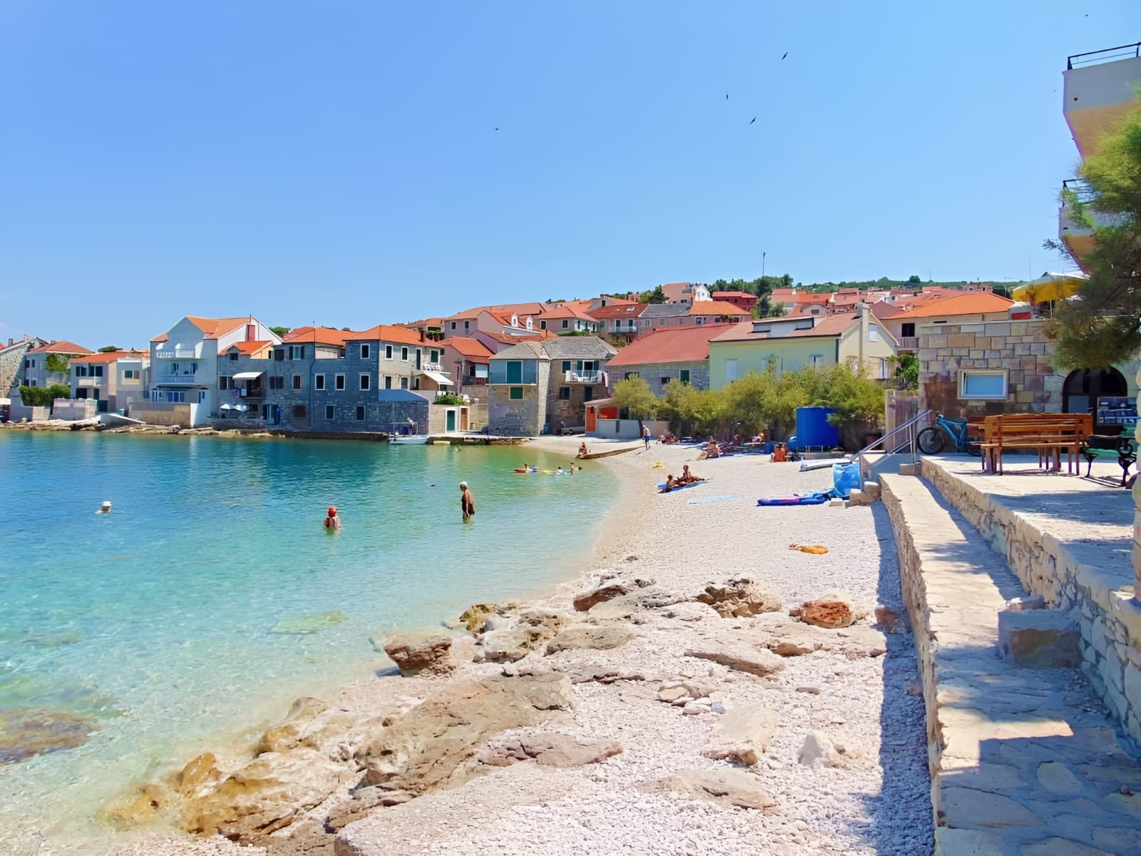 Omiš - Rejs statkiem na wyspę Brač - zatoka Lovrečina i miasteczko Postira - 2