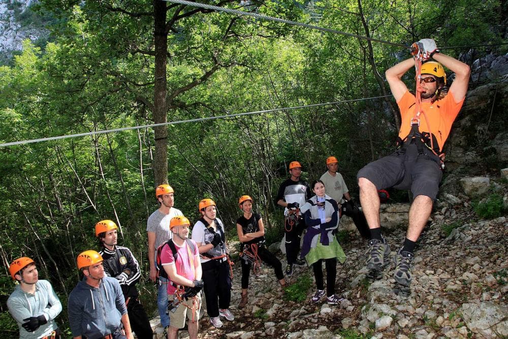 Omiš: Tyrolka - Zipline w kanionie rzeki Cetina